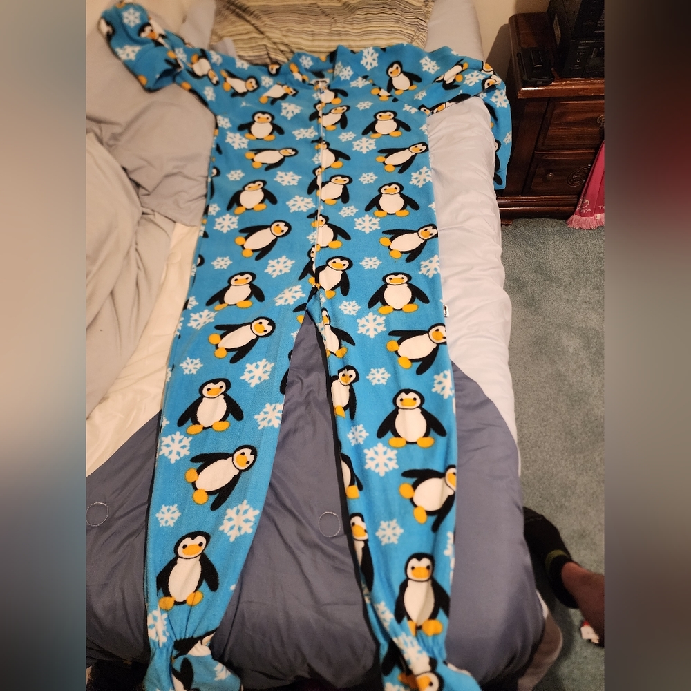 Adult footed pajamas
